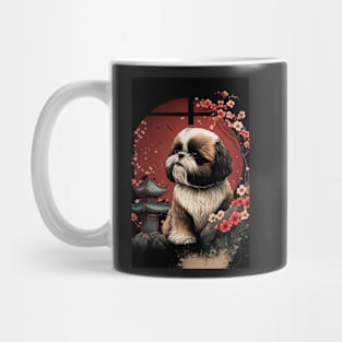 Super Cute Shih Tzu Portrait - Japanese style Mug